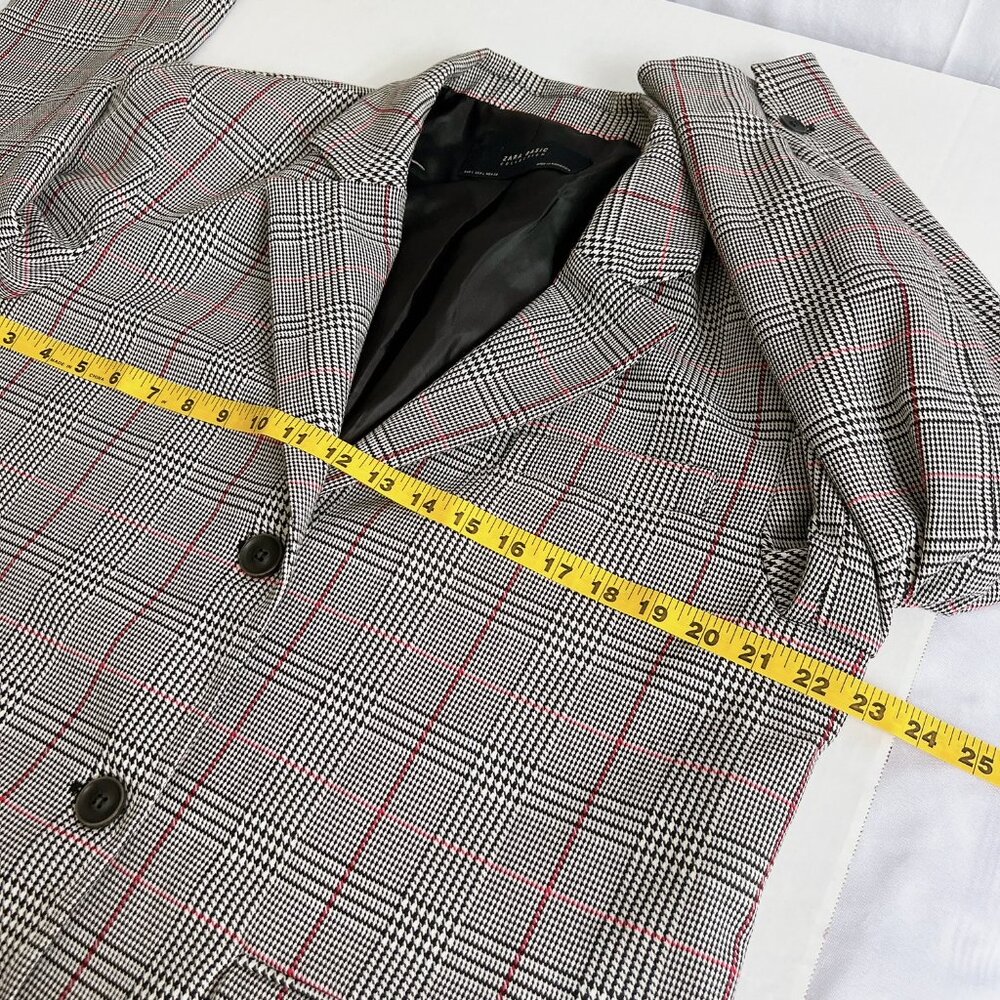 Zara Basic Womens Checked Jacket Blazer Button Cl… - image 7